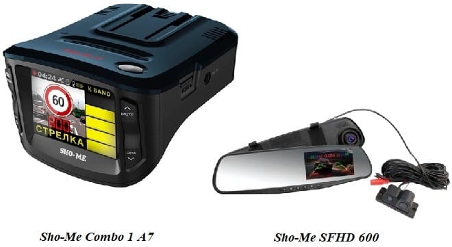 Видеорегистратор Sho-Me Combo 1 A7 и SFHD 600